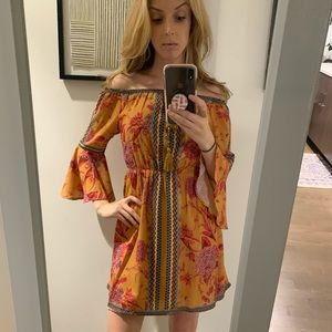 Boutique jealous tomato OTS pattered dress